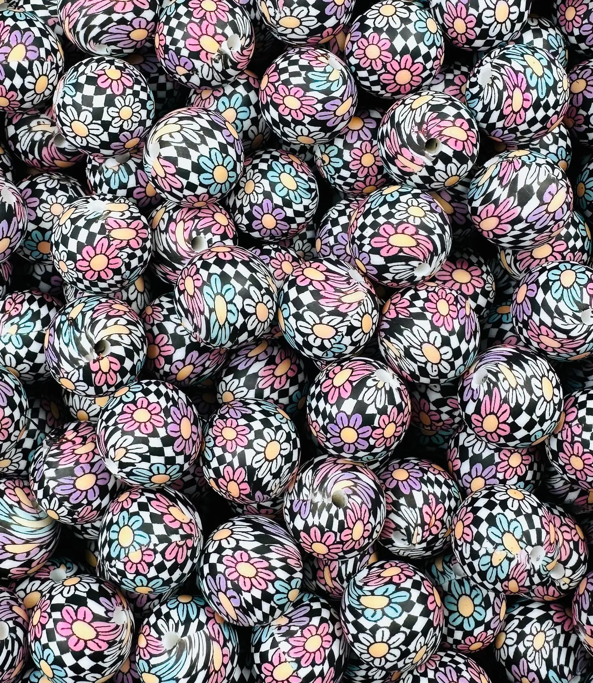 Silicone focal beads