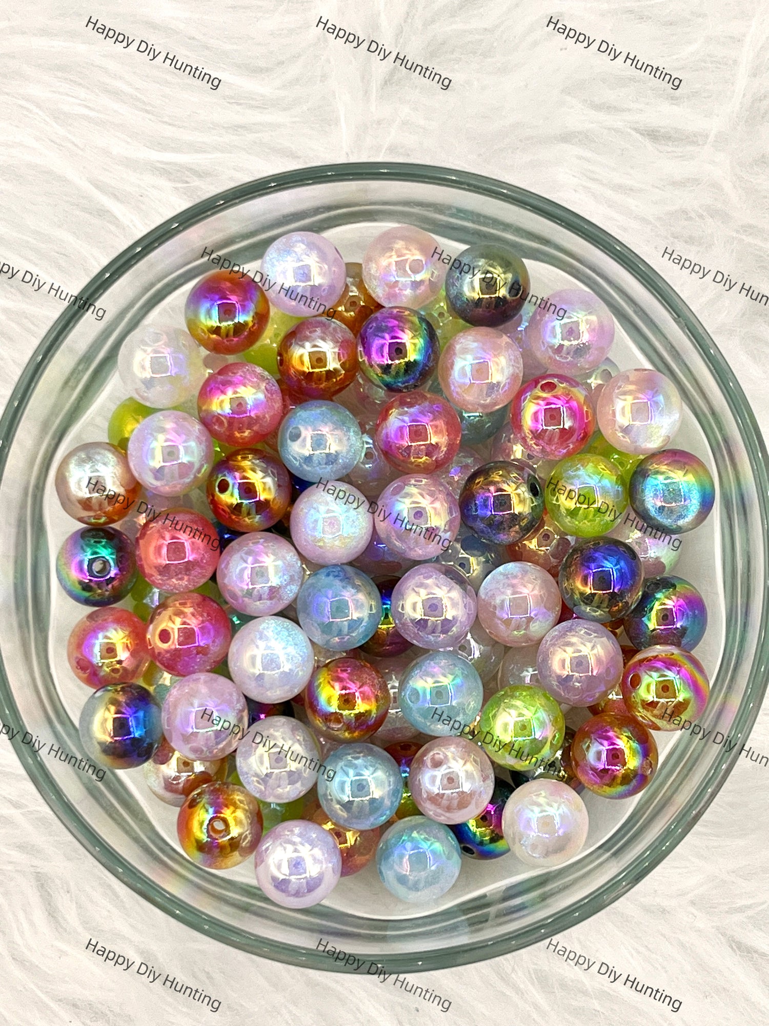 16MM Coloful Shiny Glossy Colorful Round Acrylic Beads Wholesale