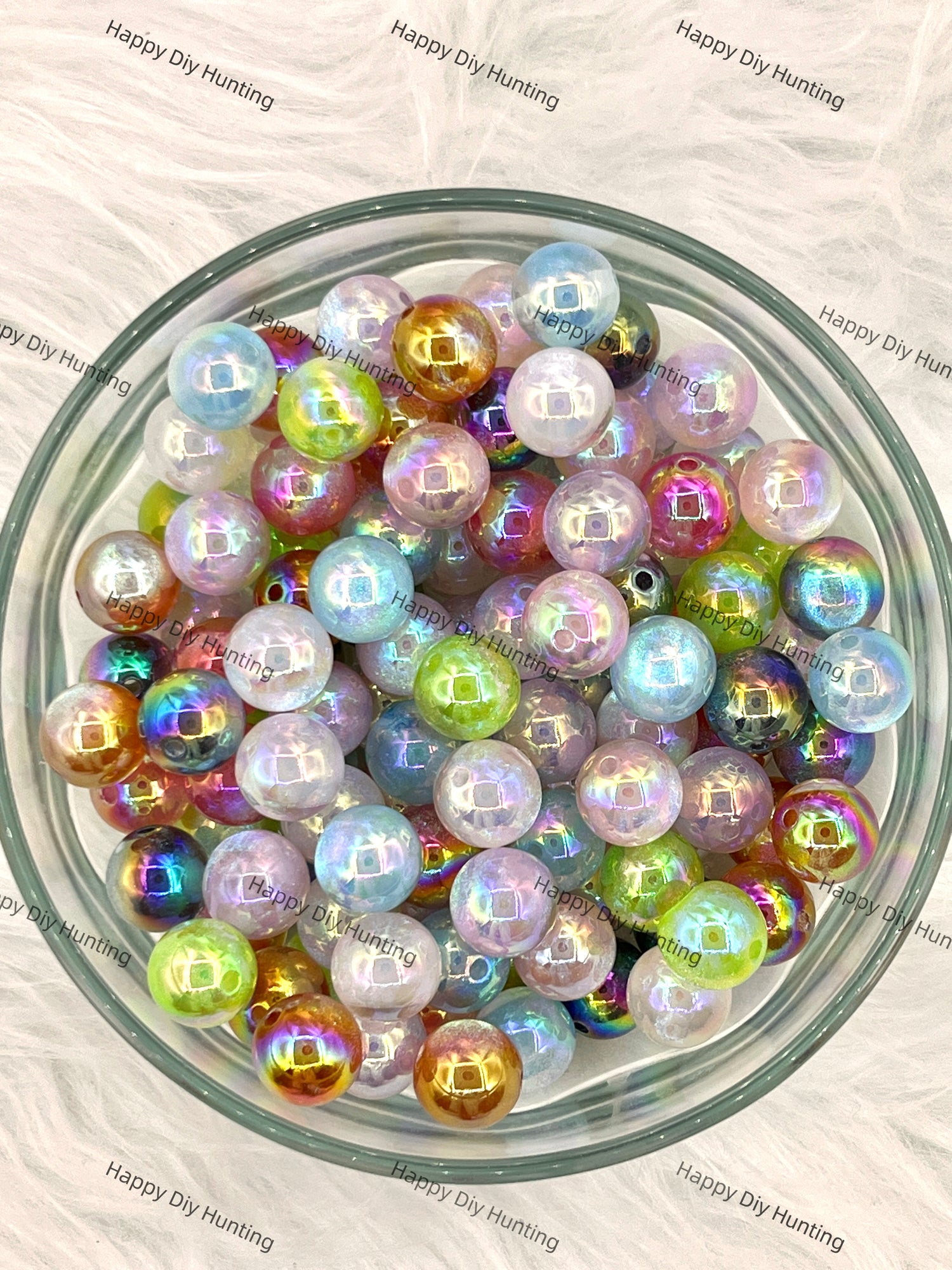 16MM Coloful Shiny Glossy Colorful Round Acrylic Beads Wholesale