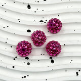 16mm Hot Pink Bling Sparkling Rhinestones Beads for DIY Beadable Pens & Jewelry