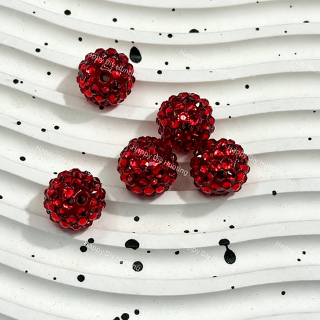 16mm Red Bling Sparkling Rhinestones Beads for DIY Beadable Pens & Jewelry
