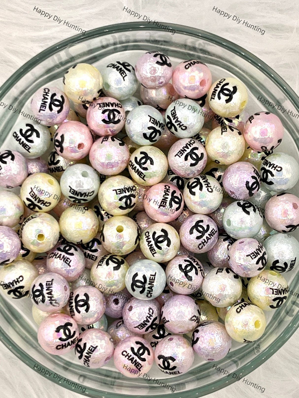 16mm CC UV Finish Round  Acrylic Bead Designer
