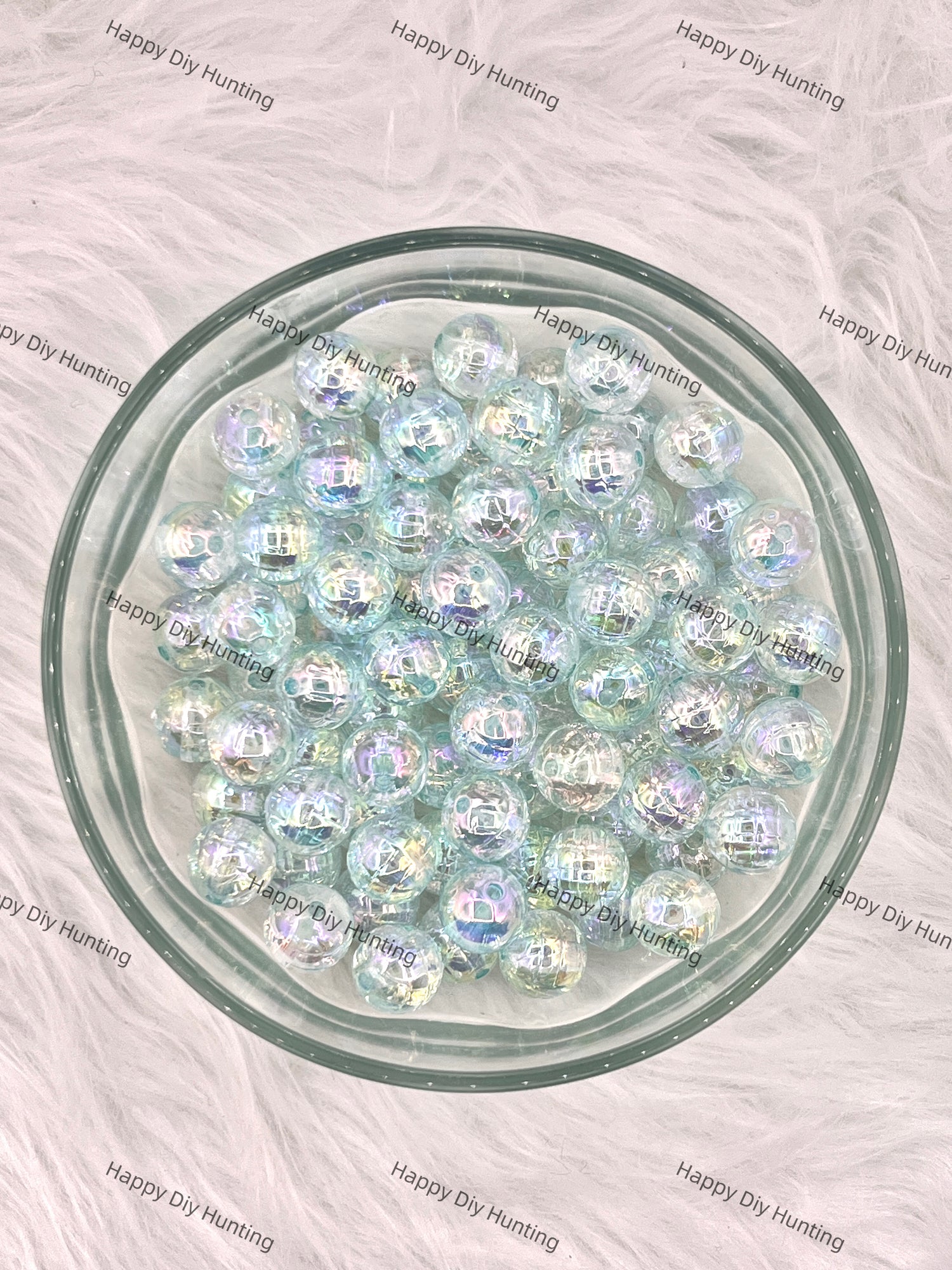 16mm Teal color Disco Acrylic Beads Wholesale