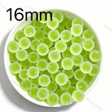 16mm lime green frosted round acrylic beads matte beads for diy beadable pen and jewelry craft projects