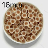 16mm coffee‑latte frosted round acrylic beads matte beads for diy beadable pen and jewelry craft projects