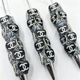 Fancy CC Printed Pattern Beadable Pens Wholeasle,Beadable Pens Supplies