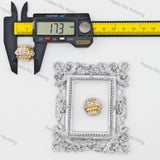 17mm Ornate Pearl Inlaid Rhinestone Beads, Large Hole Decor Beads for Beadable Pen Making