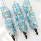 Fancy V*L Printed Pattern Beadable Pens Wholeasle,Beadable Pens Supplies