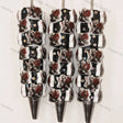 Halloween Screaming Ghost Holding Red Rose Printed Rhinestone Beadable Pens, Gothic Spooky DIY Handmade Craft Bead Pens Wholesale