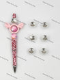 16mm,Pink CC Designer Acrylic Beads