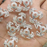 Silver Butterfly Bead Caps Spacer Wholesale | Fits 16mm Beads