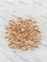 Rose Gold Bow Bead Caps Spacer | Fits 16mm Beads, Premium DIY Jewelry Making Supplies(BC-003)