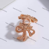 Rose Gold Bow Bead Caps Spacer | Fits 16mm Beads, Premium DIY Jewelry Making Supplies(BC-003)