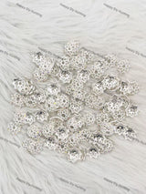 Silver Lotus Flower Bead Caps Spacer Wholesale| Fits 16mm Beads