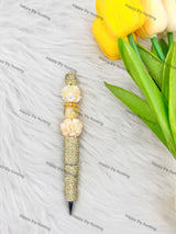 Gold Snow Flake Bead Caps Spacer | Fits 16mm Beads, Premium DIY Jewelry Making Supplies (BC-005)