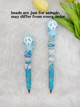 Light Blue Ghostface 3D Printed Pen Topper (No Hole)