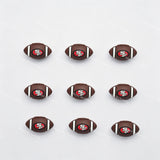 3D San Francisco 49ers Football team Silicone Focal Beads Wholesale, silicone focal beads for pens