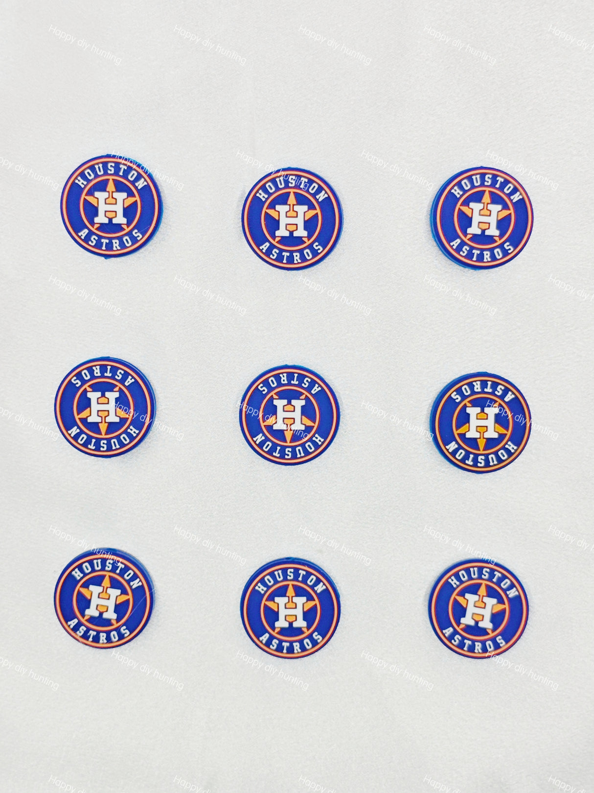 Houston Astros Football team Silicone Focal Beads Wholesale, silicone focal beads for pens