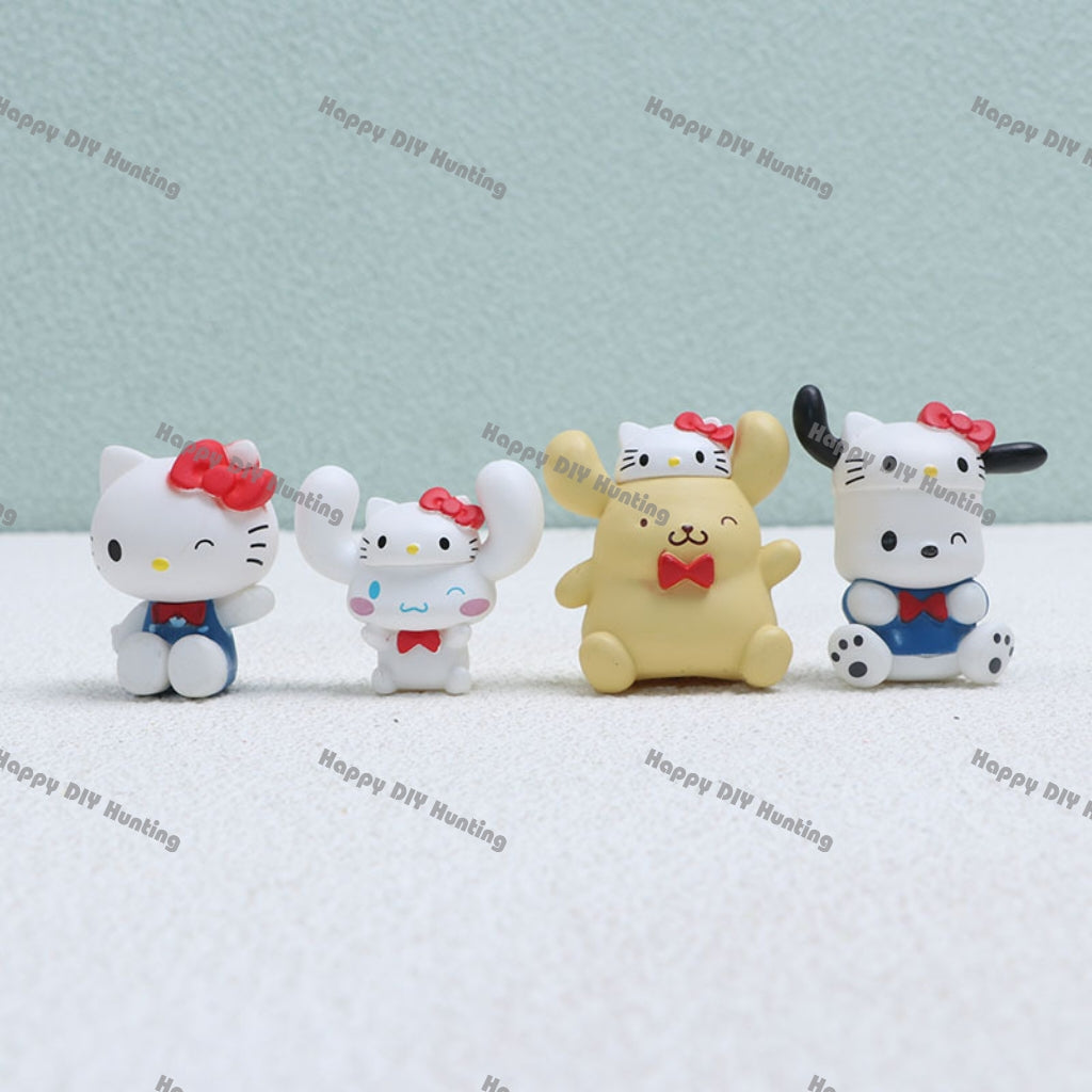 Hk and Friends with cute dog hat  Pen Topper(No Hole)