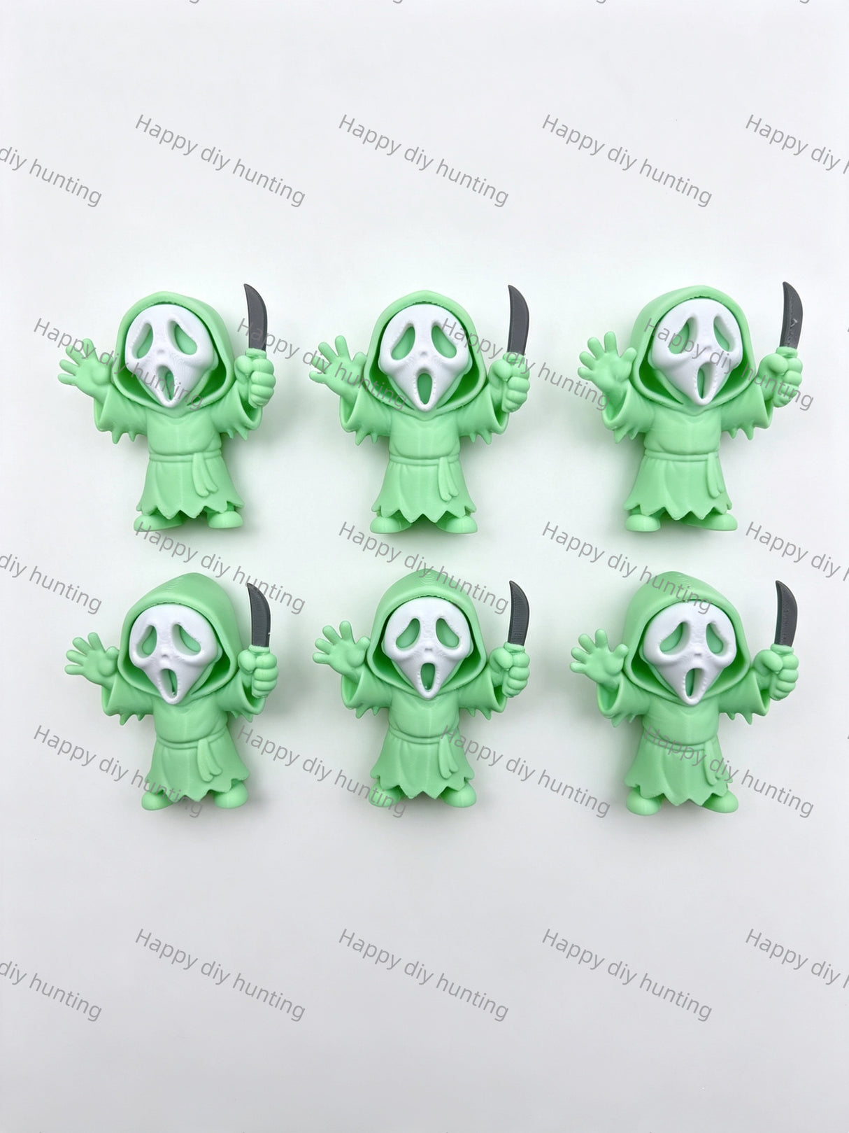 Slasher Ghost Face With Knife Pen Toppers No Hole Decor for DIY Beadable Pens