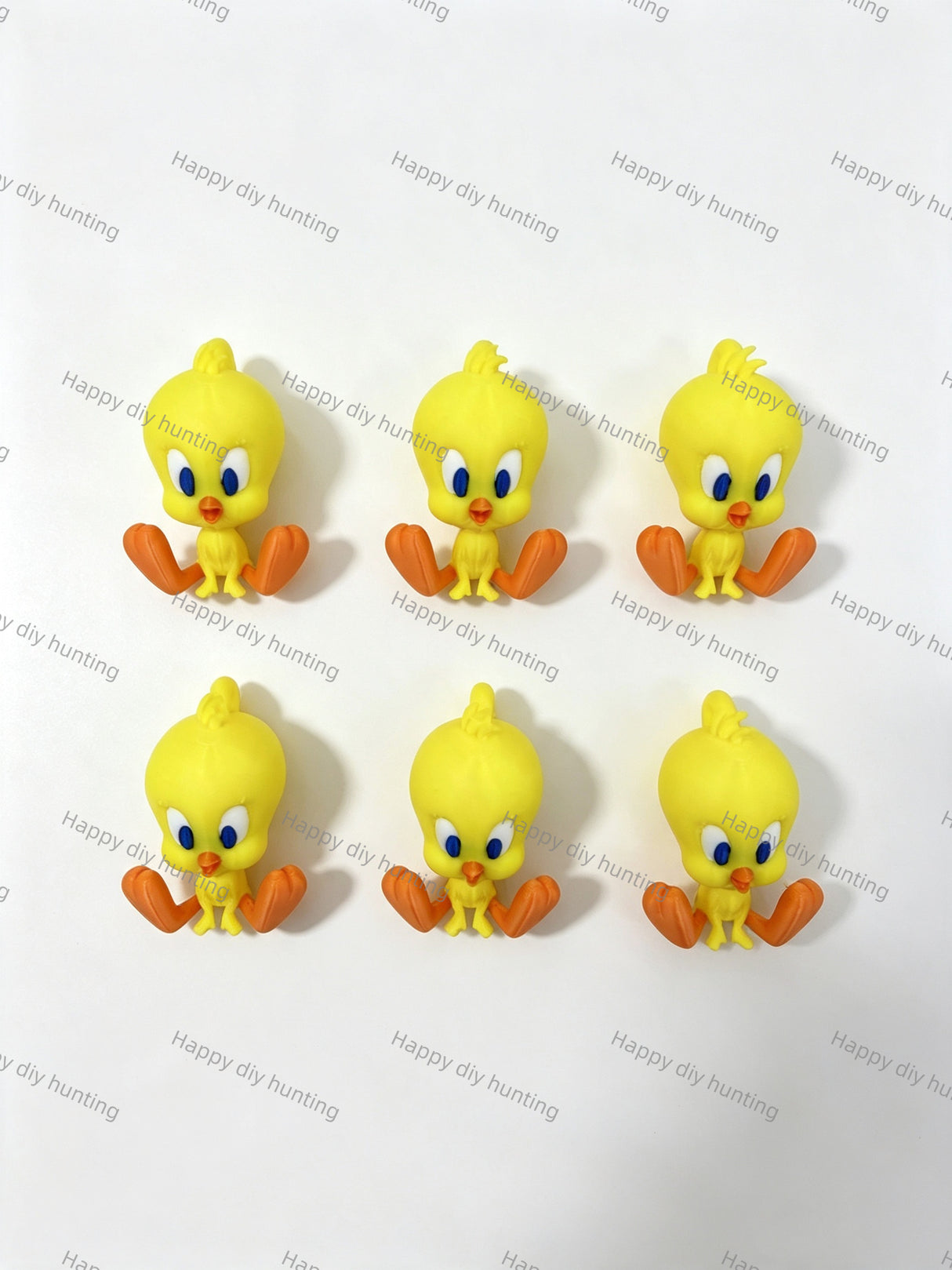 Yellow Bird Pen Toppers No Hole Decor for DIY Beadable Pens