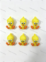 Yellow Bird Pen Toppers No Hole Decor for DIY Beadable Pens