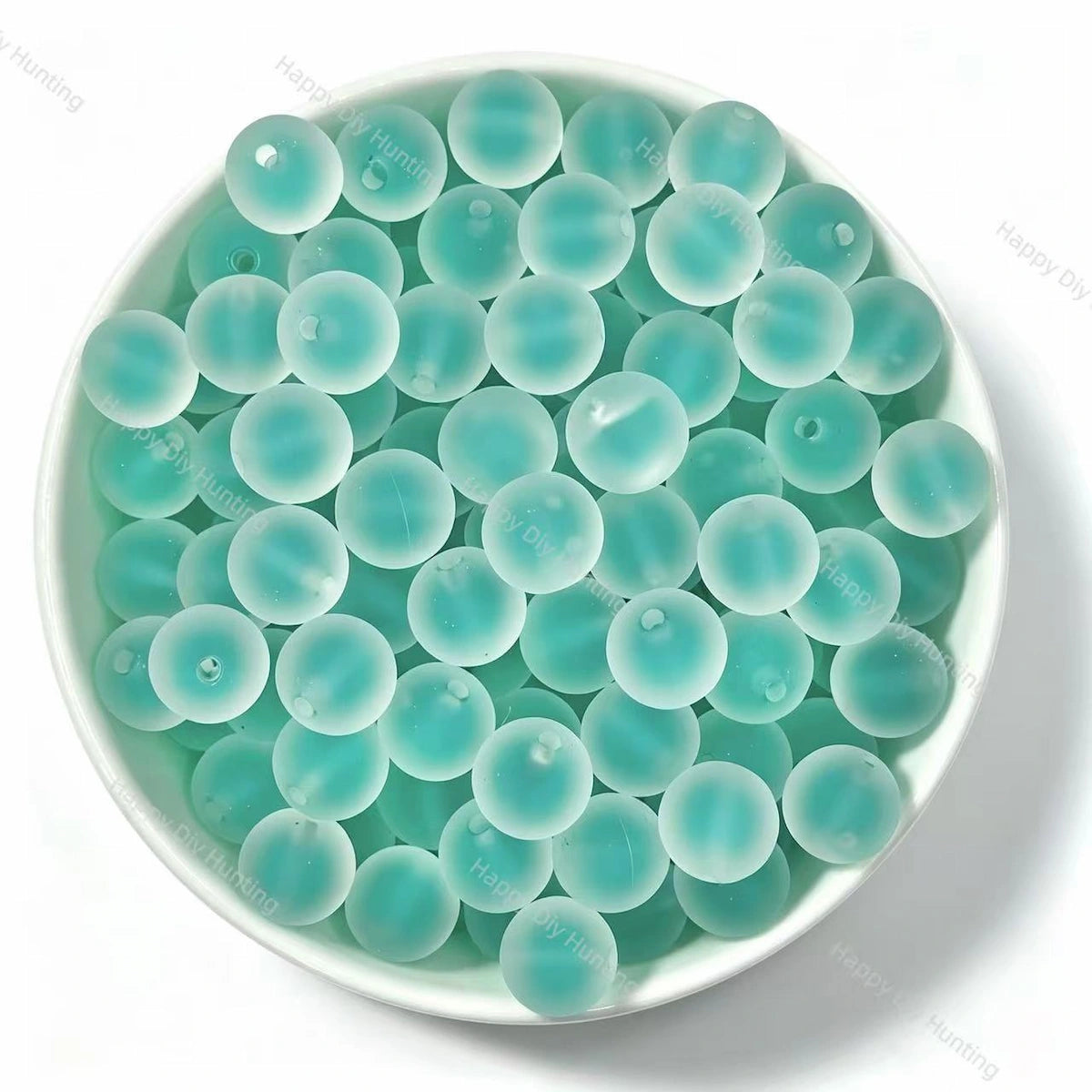 16mm Multi‑Color Frosted Round Acrylic Beads Wholesale for DIY Beadable Pens & Jewelry