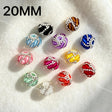 20mm swirl pave round rhinestone beads for DIY beadable pens and jewelry crafts