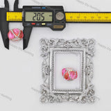 20mm layered petal flower focal beads with clear rhinestone ring and faux pearl trim large hole beads for beadable pen diy wholesale