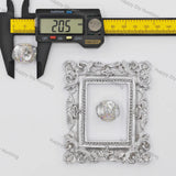 20mm layered petal flower focal beads with clear rhinestone ring and faux pearl trim large hole beads for beadable pen diy wholesale