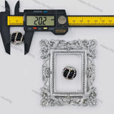 20mm multi‑faceted rhinestone encrusted large hole round beads for beadable pen diy craft wholesale