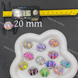 Multi-color crystal rhinestone faceted barrel focal beads for beaded pen making