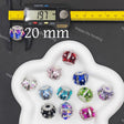 Multi-color pearl rhinestone faceted barrel focal beads for beaded pen making