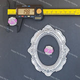 20mm light pink heart pattern round rhinestone beads bling acrylic beads for DIY beadable pen jewelry making