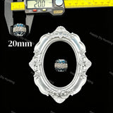 20mm transparent black band rhinestone beads, sparkly encrusted craft beads for beadable pen DIY supplies