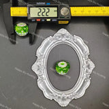 Green multi-facet flower rhinestone acrylic bead bulk handmade supply