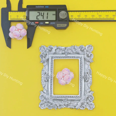 24mm gradient pearl rose cluster focal bead, floral DIY beadable pen craft supplies