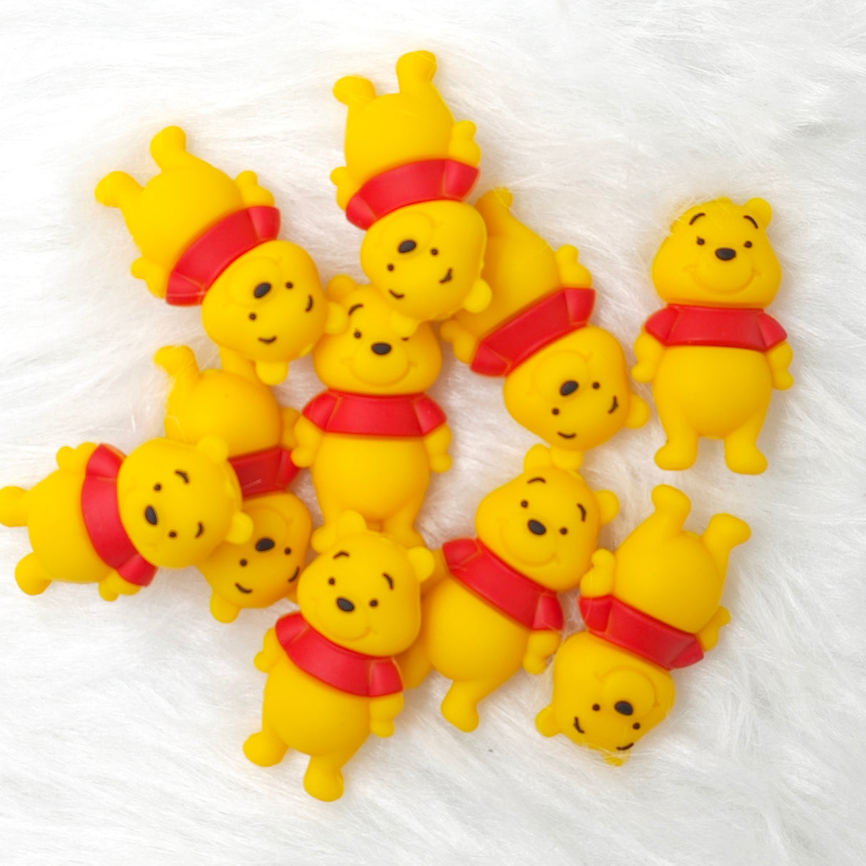 3d honey bear Silicone Focal Beads, character focal beads