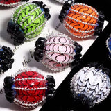 20mm Spider Web Pumpkin Round Beads for DIY Beadable Pens & Jewelry Making