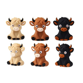 Highland Cattle Silicone Focal Beads