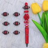 3D Alabama Football team Silicone Focal Beads,Wholesale Silicone focal beads for pens2