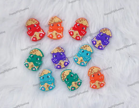 3D Baby Dinosaur Silicone Focal Beads for Kids Animal Beadable Pen