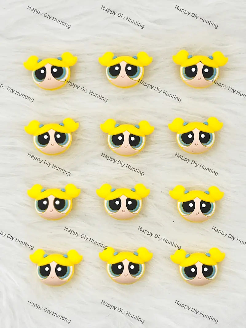 3D Blue Hero Girl Silicone Focal Beads Wholesale for Pen DIY