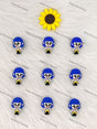 3D Blue Kpop Girl Silicone Focal Beads Wholesale, silicone focal beads for pens