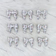 3D Blue Monster-themed Bowknot Silicone Focal Beads Wholesale for Pen DIY