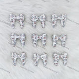 3D Blue Monster-themed Bowknot Silicone Focal Beads Wholesale for Pen DIY