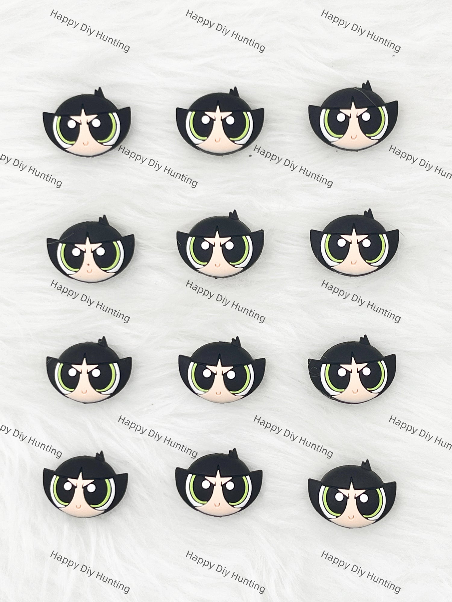 3D Buttercup From The Powerpull Girls Silicone Focal Beads Wholesale, silicone focal beads for pens