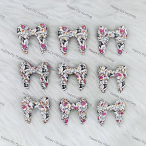 3D Cartoon Character Bowknot Silicone Focal Beads Wholesale for Pen DIY