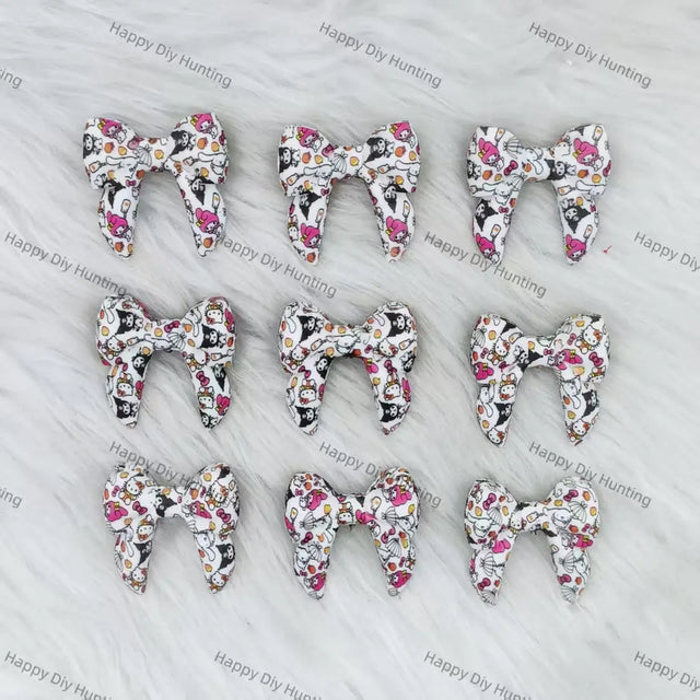 3D Cartoon Character Bowknot Silicone Focal Beads Wholesale for Pen DIY