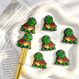 3d cartoon green tortoise silicone focal beads large hole beads for diy beadable pen handmade craft wholesale